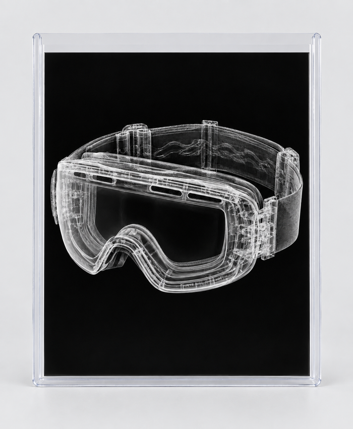 EXPOSED WINTER — SKI GOGGLES in clear rigid card sleeve