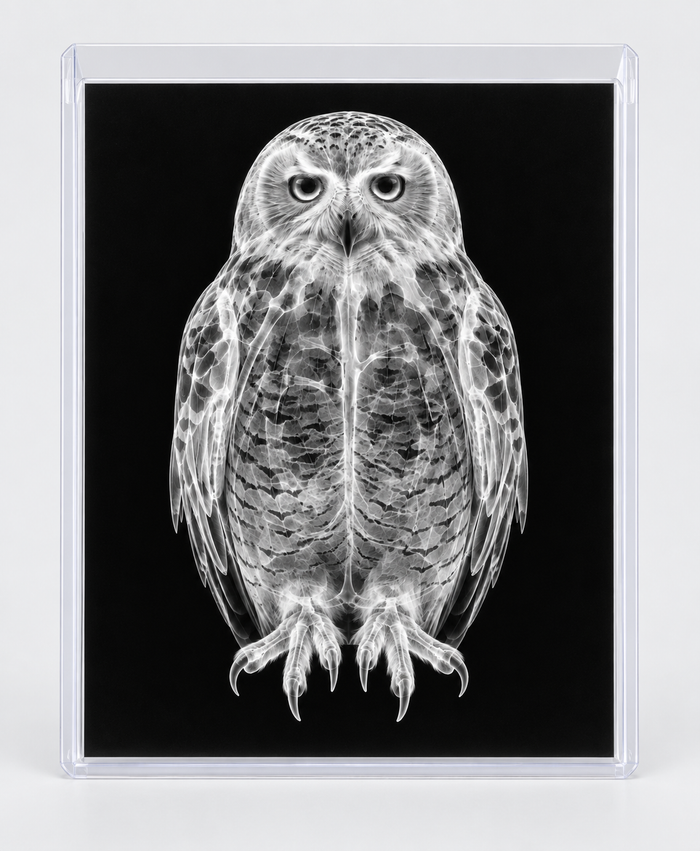 EXPOSED WINTER — SNOW OWL in clear rigid card sleeve
