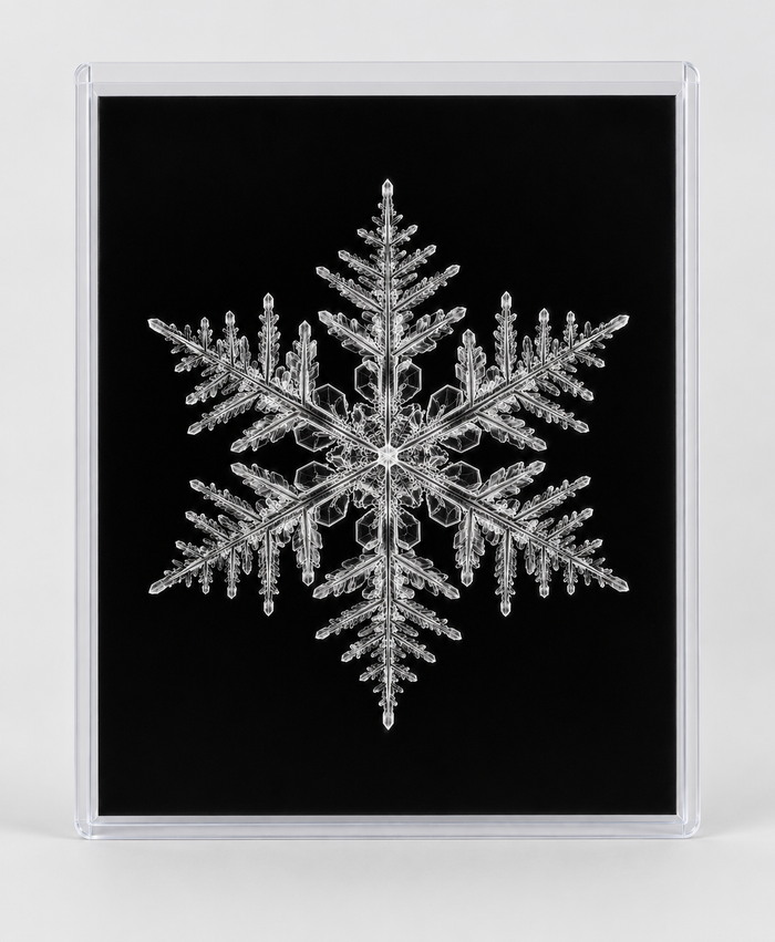 EXPOSED WINTER — SNOWFLAKE in clear rigid card sleeve