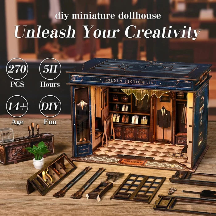 Golden Section Line – DIY miniature house kit, HiNooki (image 3)