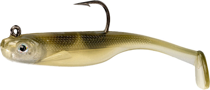 Homing Minnow Rigged Soft Swimbait - 3 in. - 1/4 oz. - 3/PK