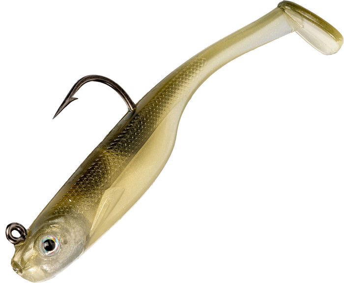 Homing Minnow Rigged Soft Swimbait - 4 in. - 1/4 oz. - 3/PK
