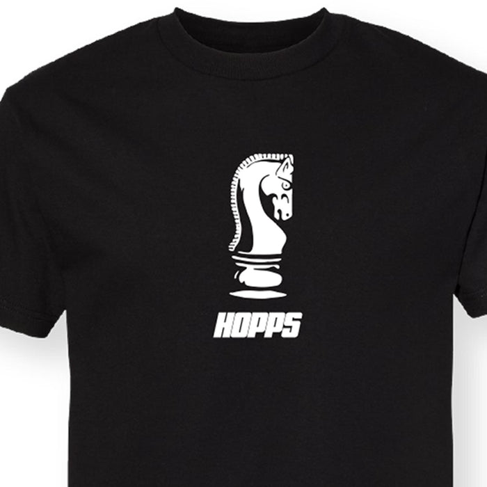 Hopps Skateboards Chess Tee Black