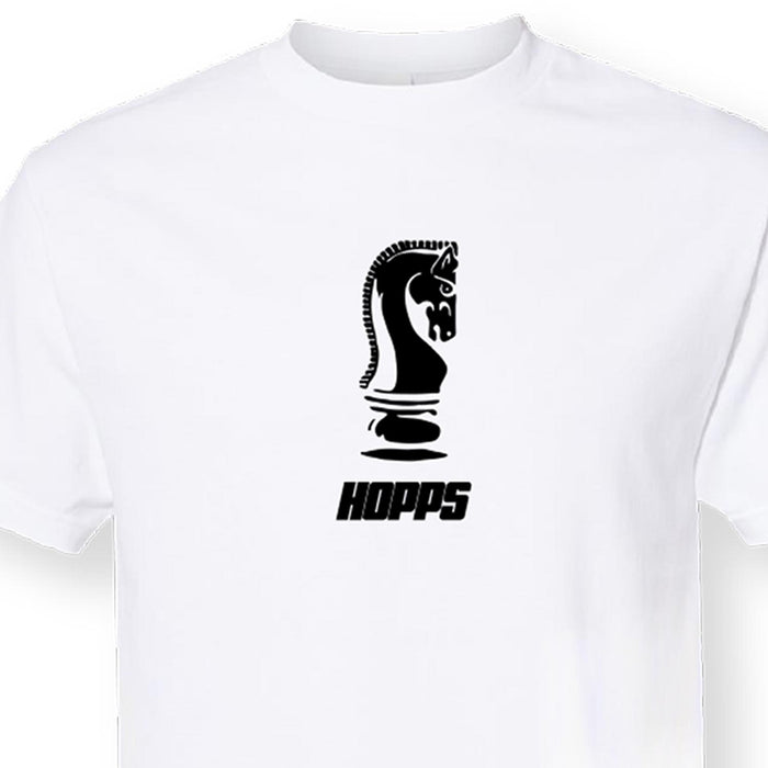 Hopps Skateboards Chess Tee White