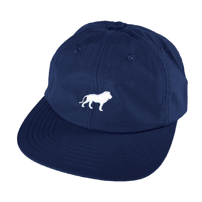 Hopps Skateboards Lion Nylon Strapback Hat Navy
