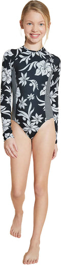 Hula Hibiscus One-piece Swimsuit - Girls'