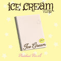 ITZY Yuna ICE CREAM photobook pre-order USA, Yuna 1st mini album photobook, Yuna ICE CREAM Ver A Ver B photobook, Yuna ICE CREAM first edition acrylic keyring, ITZY Yuna solo debut photobook 2026, Yuna ICE CREAM photocard 2 out of 6, MIDZY Yuna solo album photobook buy USA