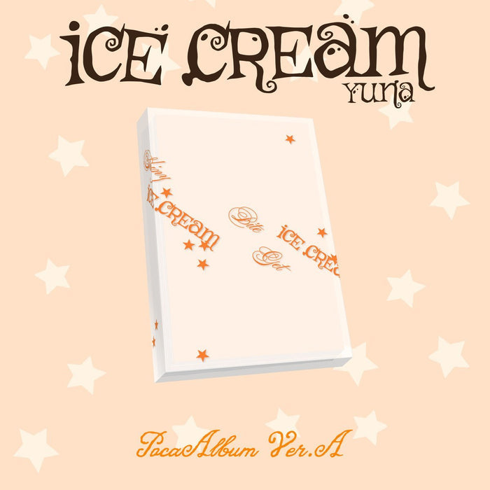 ITZY Yuna solo debut album pre-order USA, Yuna ICE CREAM mini album buy, Yuna 1st mini album POCAALBUM, ITZY Yuna solo ICE CREAM 2026, Yuna ICE CREAM Ver A Ver B, ITZY Yuna solo debut kpop exchange, Yuna ICE CREAM concept photocard, MIDZY Yuna solo album