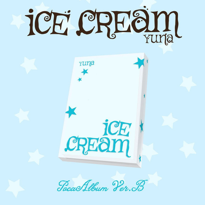 ITZY Yuna solo debut album pre-order USA, Yuna ICE CREAM mini album buy, Yuna 1st mini album POCAALBUM, ITZY Yuna solo ICE CREAM 2026, Yuna ICE CREAM Ver A Ver B, ITZY Yuna solo debut kpop exchange, Yuna ICE CREAM concept photocard, MIDZY Yuna solo album