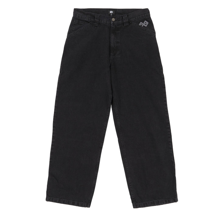 Magenta Skateboards Ledge Denim Pants Black front