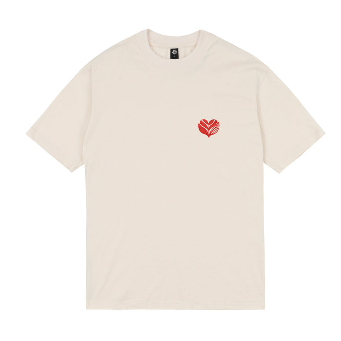 Magenta Skateboards Love Tee Natural front