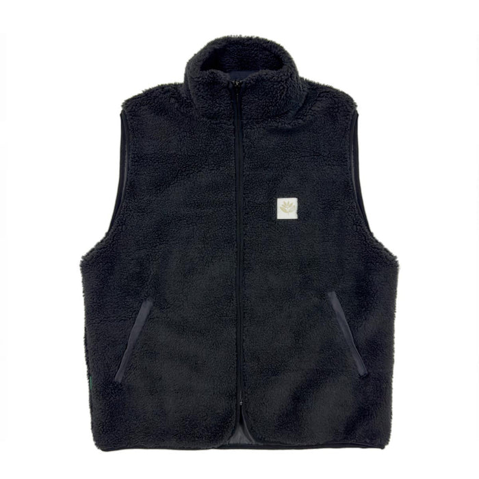 Magenta Skateboards Norte Sherpa Vest Black