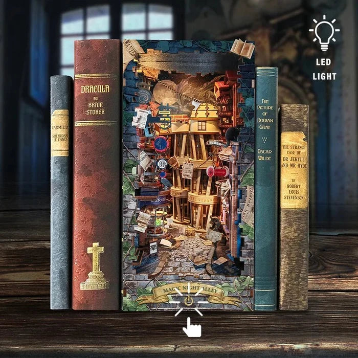 Magic Night Alley – DIY book nook kit, HiNooki (image 3)