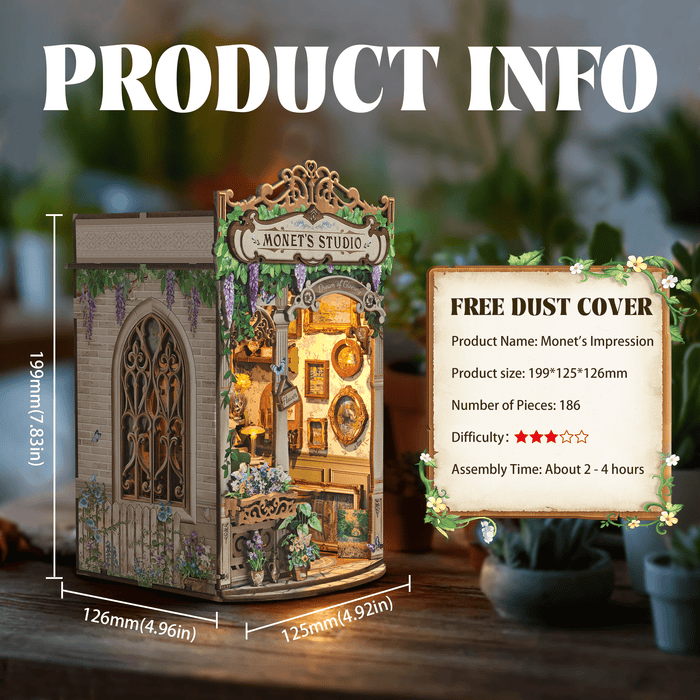Monet's Impression – DIY book nook kit, HiNooki (image 3)