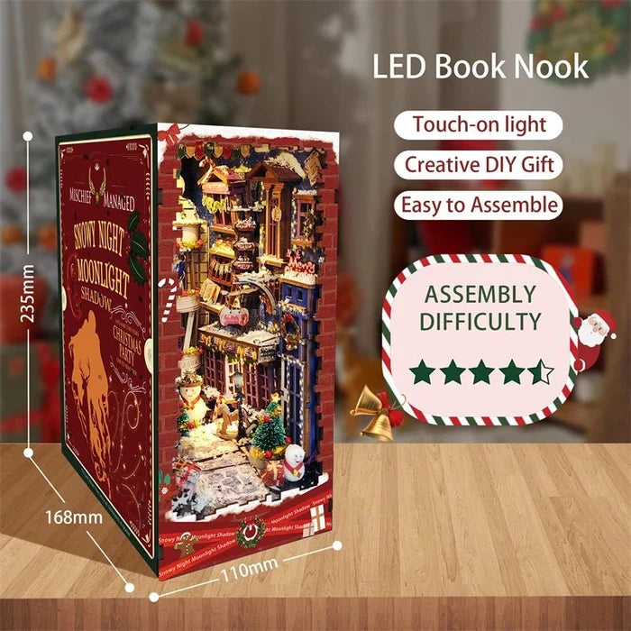 Moonlight Christmas – DIY book nook kit, HiNooki (image 3)