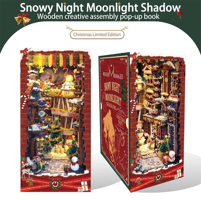 Moonlight Christmas – DIY book nook kit, HiNooki (image 7)