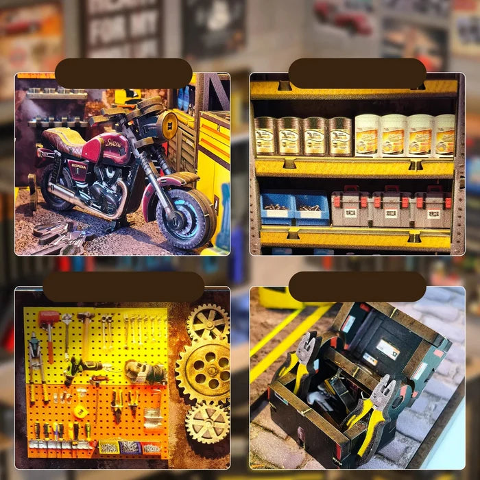 HiNooki - Motorcycle Repair ShopDIY Miniature House