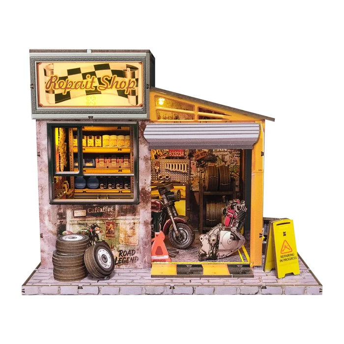 HiNooki - Motorcycle Repair ShopDIY Miniature House