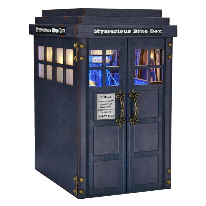 Mysterious Blue Box – DIY book nook kit, HiNooki (image 8)
