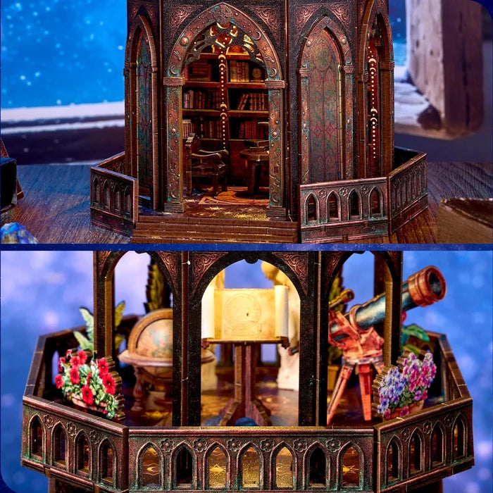 Observatory – 3D wooden puzzle kit, HiNooki (image 6)