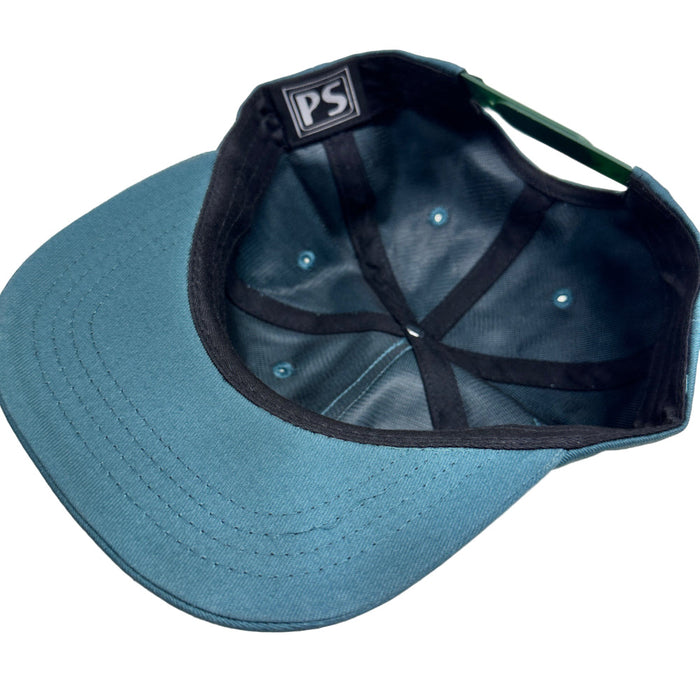 Picture Show Skateboards Be Kind Rewind Snapback Short Brim Hat Teal