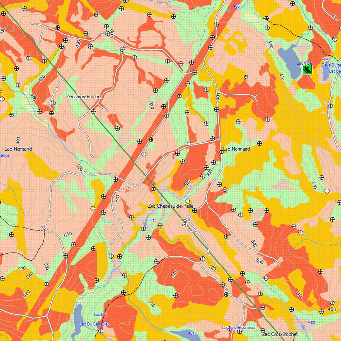 Quebec Hunting Map for GPS - Deer