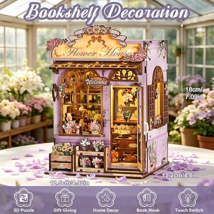 HiNooki - Quiet Corner Flower RoomBook Nook