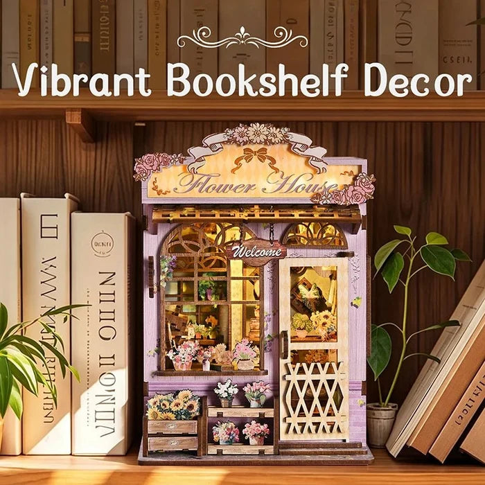 HiNooki - Quiet Corner Flower RoomBook Nook