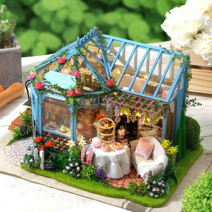 Rose Garden Tea House – DIY miniature house kit, HiNooki (image 5)