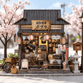 HiNooki - Showa TeahouseDIY Miniature House