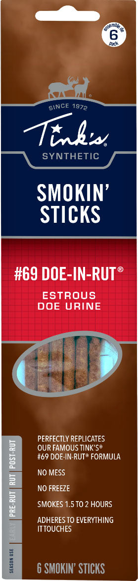 Smokin’ Sticks Synthetic #69 Doe-in-Rut - 6/PK