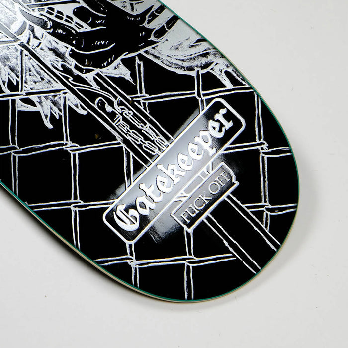 Snack Gatekeeper Black Skateboard Deck 8.125"