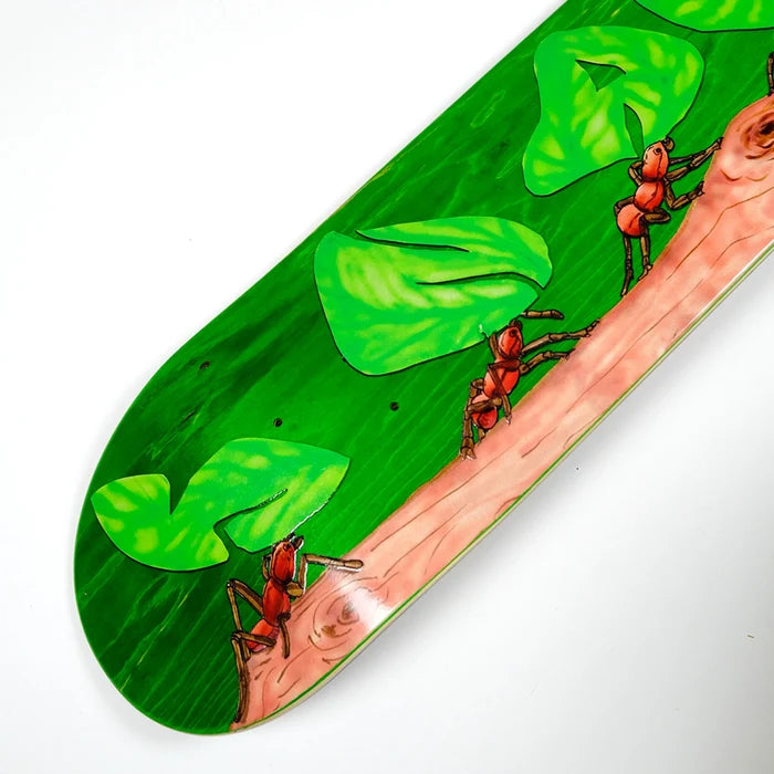 Snack Leafcutter Skateboard Deck detail graphic