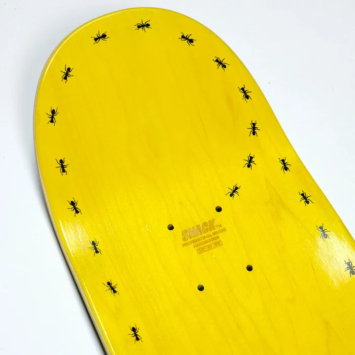Snack Leafcutter Skateboard Deck detail top ants