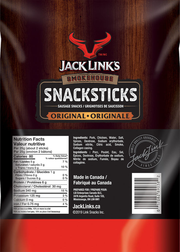 Snacksticks Original Sausage Snacks - 225 g