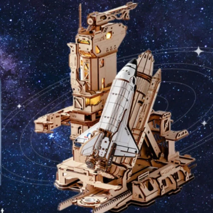 Space Shuttle – 3D wooden puzzle kit, HiNooki (image 3)