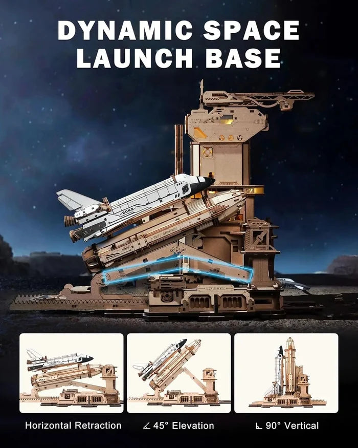 Space Shuttle – 3D wooden puzzle kit, HiNooki (image 6)