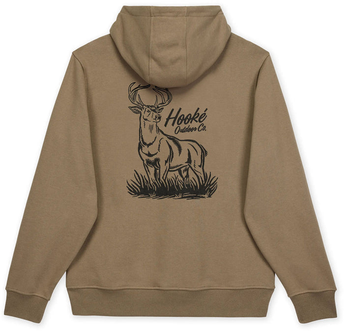 Staring Deer Pullover Hoodie - Men's