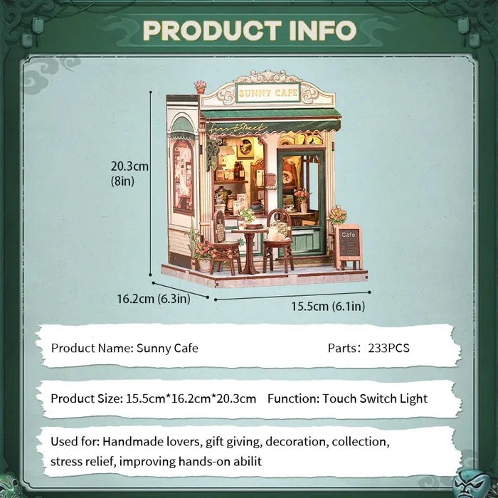 Sunny Cafe – DIY book nook kit, HiNooki (image 7)