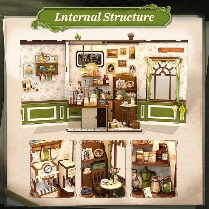 Sunny Cafe – DIY book nook kit, HiNooki (image 8)