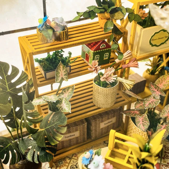 Sunshine Flower House – DIY miniature house kit, HiNooki (image 3)