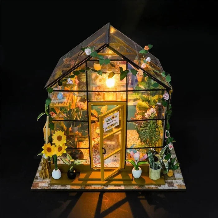 Sunshine Flower House – DIY miniature house kit, HiNooki (image 4)