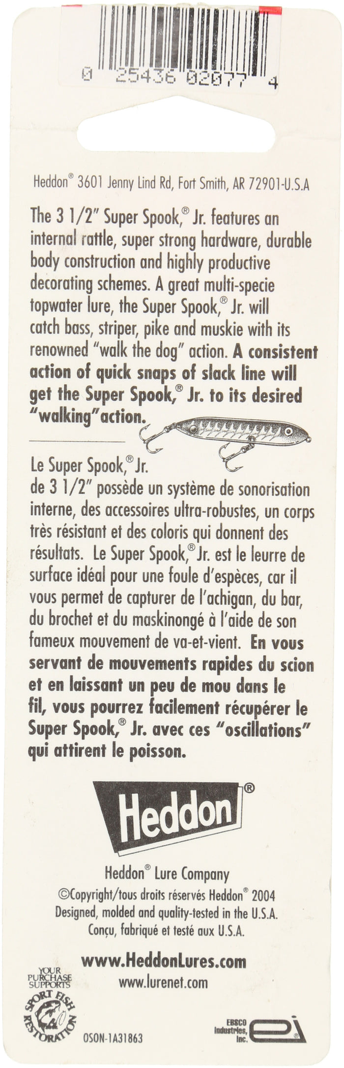 Super Spook Jr Top Water Lure