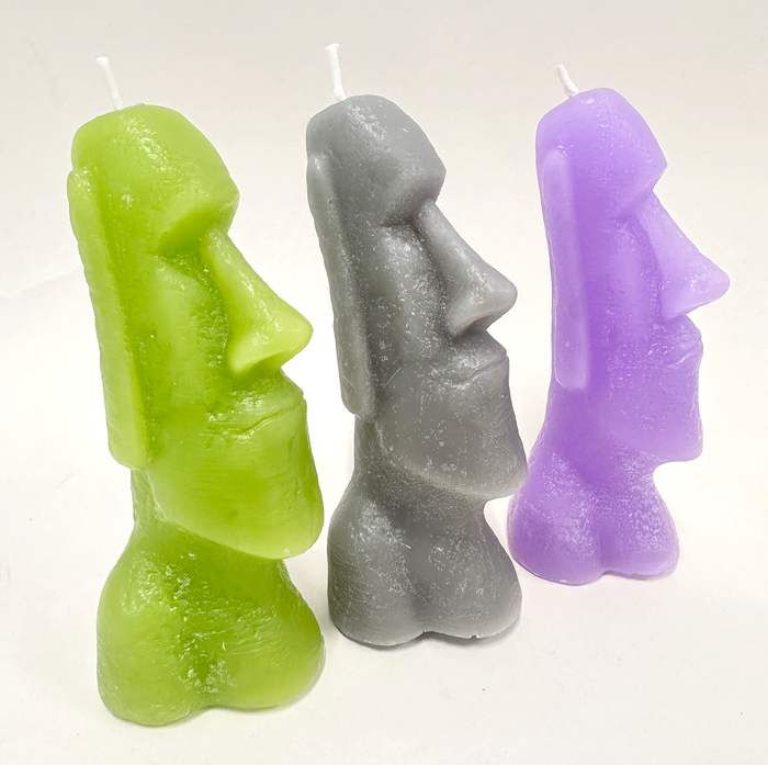 Theories Easter Island Moai Candle / Skate Wax
