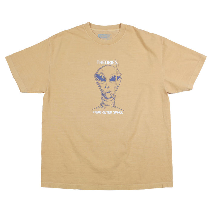 Theories Outer Space Garment Dyed Tee Mustard