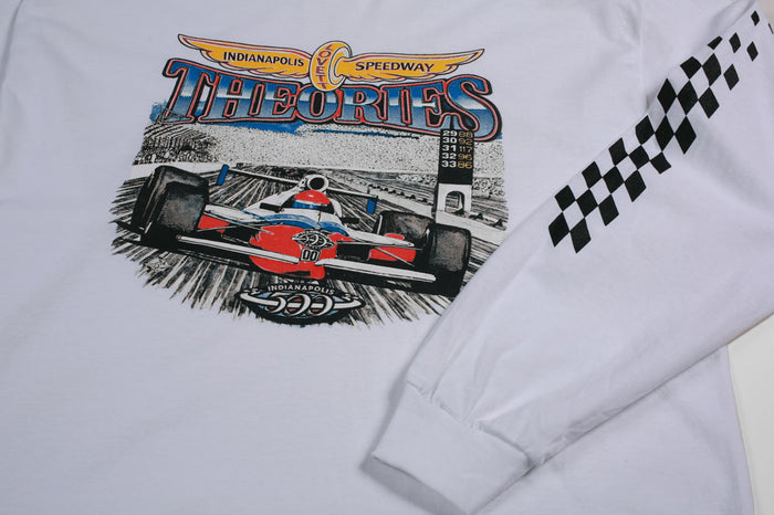 Theories Speedway Longsleeve Tee White