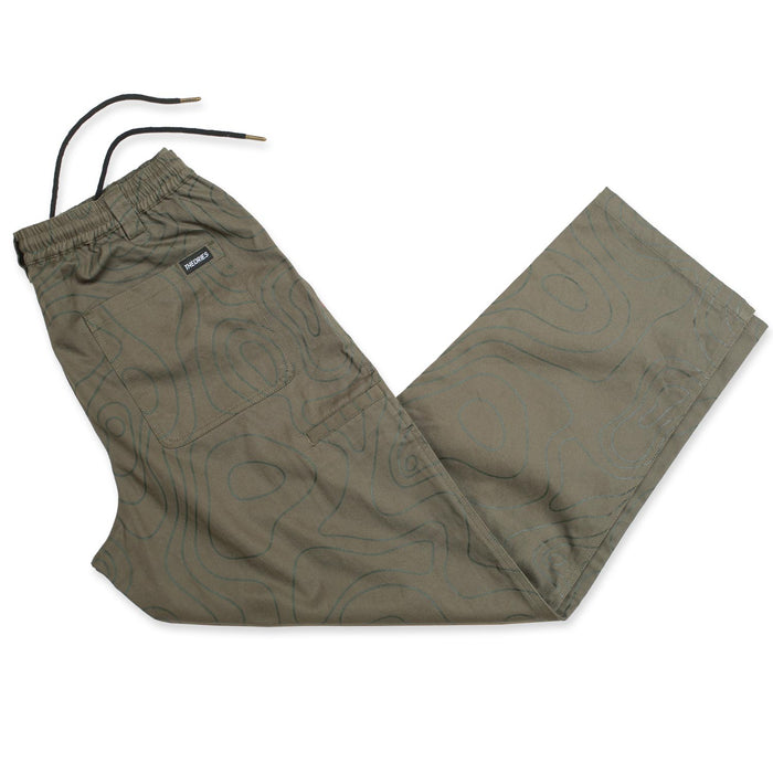 Theories Stamp Lounge Pant Contour Green