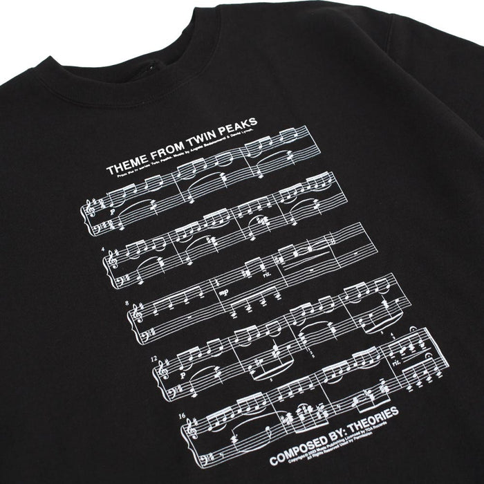 Theories Twin Peaks Theme Music Crewneck Black