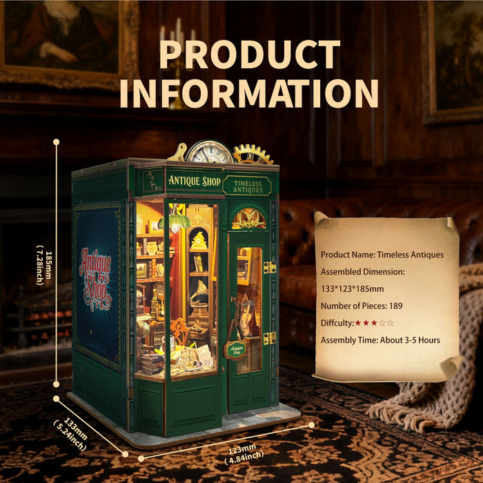 Timeless Antiques – DIY book nook kit, HiNooki (image 3)