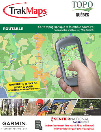 Topo Quebec Map